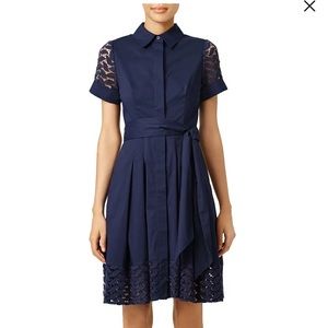 Shoshanna Navy Miralene Dress Size 8